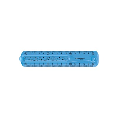 Vonalzó 15 cm, flexibilis Keyroad Flex Draw vegyes színek