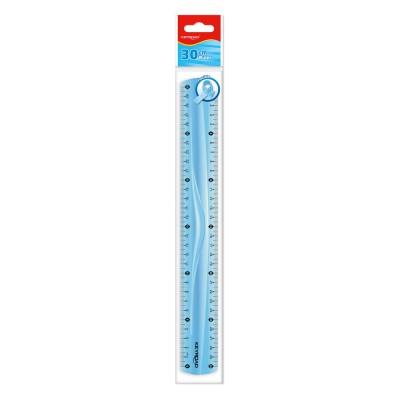 Vonalzó 30 cm, flexibilis Keyroad vegyes színek
