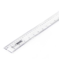 Vonalzó 50cm, műanyag Bluering®