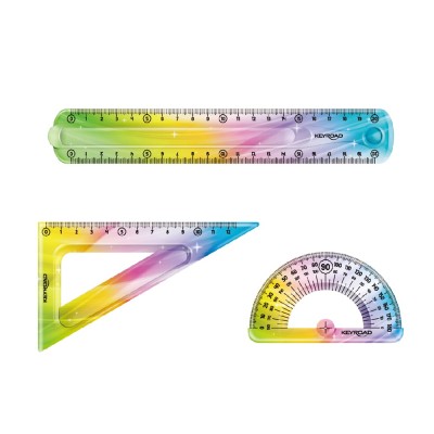 Vonalzó készlet 20 cm, flexibilis 3 db/bliszter Keyroad Flex Draw vegyes színek Vonalzó készlet 20 cm, flexibilis 3 db/bliszter Keyroad Flex Draw vegyes színek