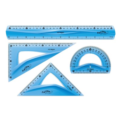 Vonalzó készlet 30 cm, flexibilis 4 db/bliszter Keyroad vegyes színek Vonalzó készlet 30 cm, flexibilis 4 db/bliszter Keyroad vegyes színek