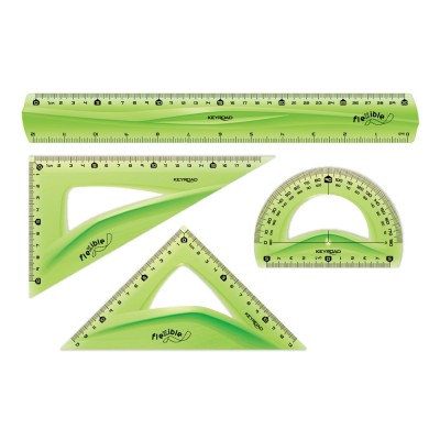 Vonalzó készlet 30 cm, flexibilis 4 db/bliszter Keyroad vegyes színek Vonalzó készlet 30 cm, flexibilis 4 db/bliszter Keyroad vegyes színek