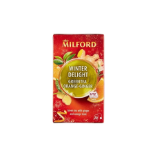 Zöld tea 20x2 g Milford, WINTER DELIGHT narancs