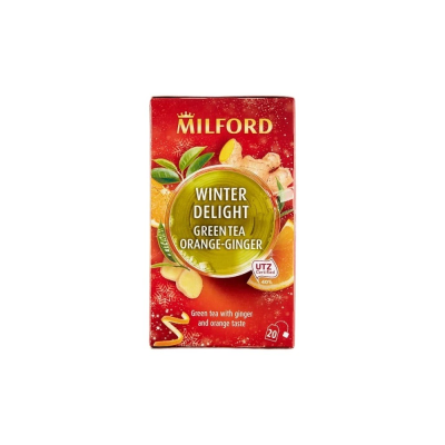 Zöld tea 20x2 g Milford, WINTER DELIGHT narancs