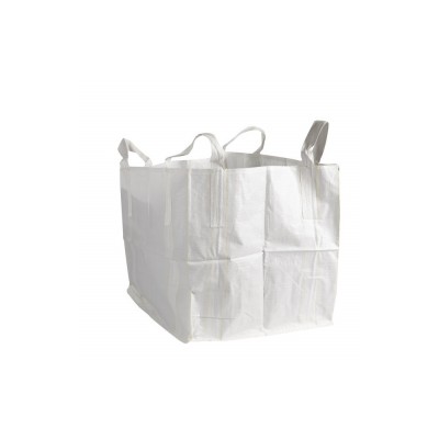 Zsák BIG-BAG 90x90x100 cm 1 tonna teherbírás alul zárt 4 füllel fehér