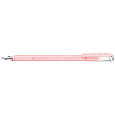 Zseléstoll 0,4mm, kupakos Pentel Hybrid K108-PP, írásszín pastel pink