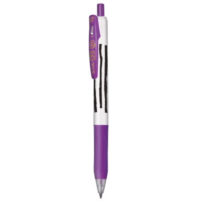 Zseléstoll 0,7 mm csíkos test, Zebra Sarasa Clip, lila