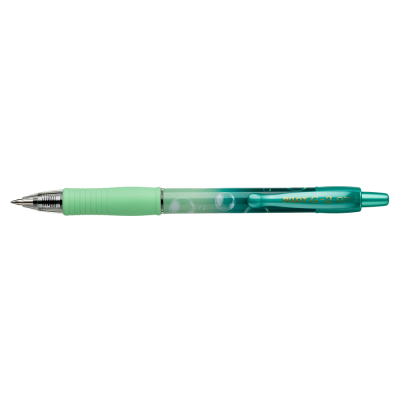 Zseléstoll 0,7mm, nyomógombos Pilot G-2 Bubble zöld test, írásszín kék