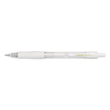 Zseléstoll 0,7mm, nyomógombos Pilot G-2, írásszín pasztell fehér