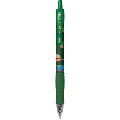 Zseléstoll 0,7mm, nyomógombos Pilot G-2 One Piece, írásszín zöld