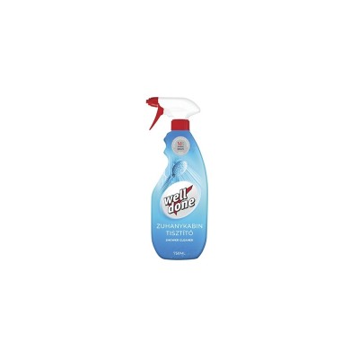 Zuhanykabin tisztítószer szórófejes 750 ml Well Done